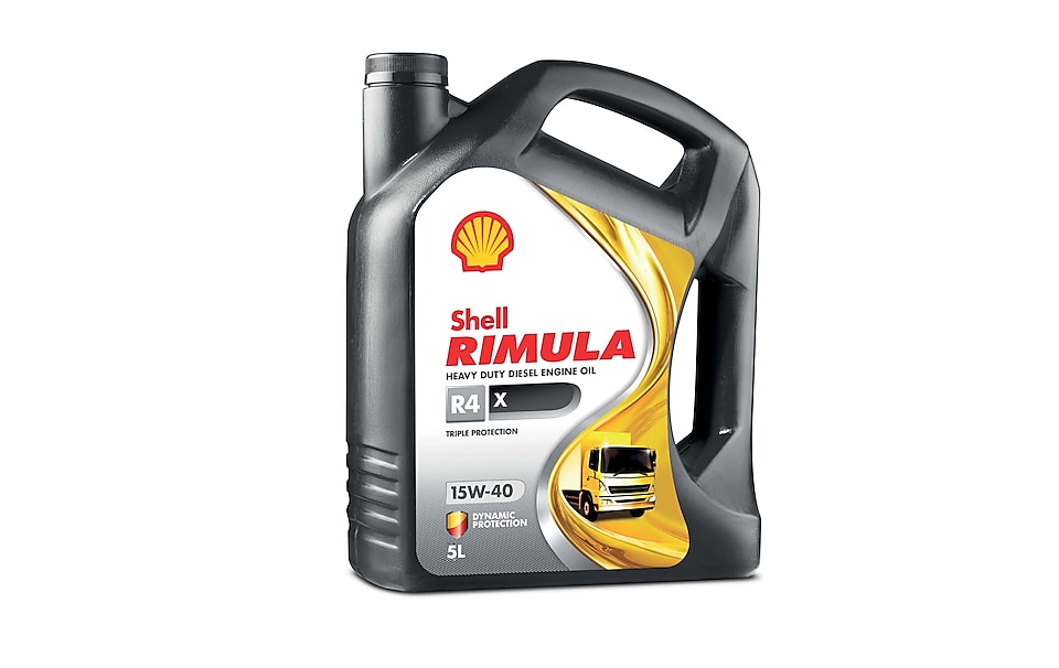 Shell Rimula R4X Pail, and 4 L Pack